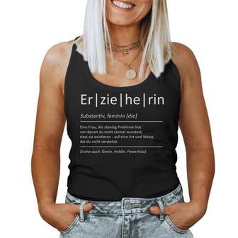 Women's Meaning Educator Saying Day Mother Tank Top Frauen - Geschenkecke