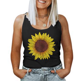 Women's Sunflower Topintage Sunflower Cottagecore Style S Tank Top Frauen - Geschenkecke