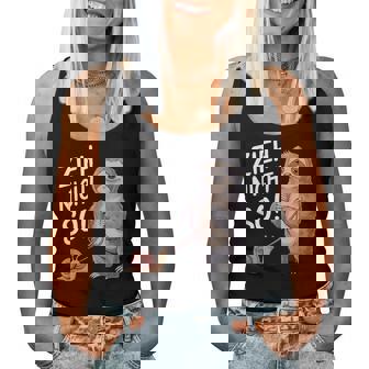 Zieh Nicht So Snails Sloth Motif Tank Top Frauen - Geschenkecke
