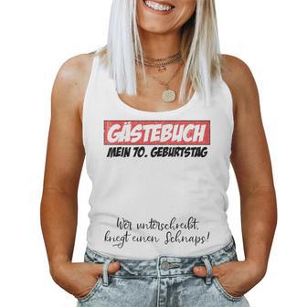 70Th Birthday Man Woman 70 Years 1953 Decorative Tank Top Frauen - Geschenkecke