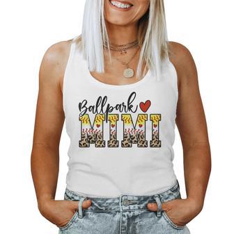 Ballpark Mimi Baseball Softball Mom Leopard Mother's Day Women Tank Top - Thegiftio
