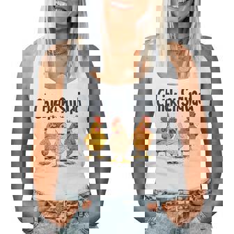 Chicken Squad Chicken Women Tank Top - Seseable