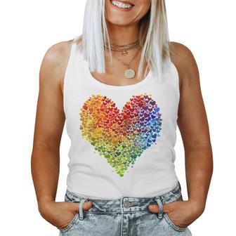 Csd Parade Rainbow Lgbt Heart Lgbtq Flowers Pride Love Tank Top Frauen - Geschenkecke