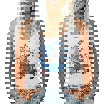 Cute Little Blue Truck 2 Year Old 2Nd Birthday Boy Girl Women Tank Top - Monsterry