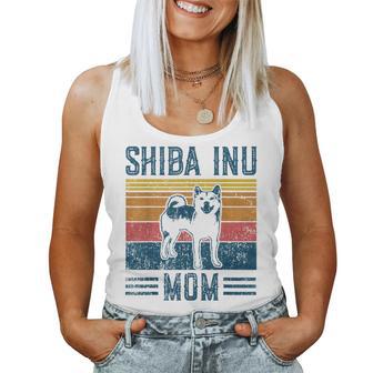 Dog Shiba Inu Mom -Intage Shiba Inu Mom Gray Tank Top Frauen - Geschenkecke