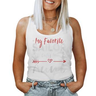 My Favorite Sailor Calls Me Aunt Sailor’S Aunt Women Tank Top - Thegiftio UK