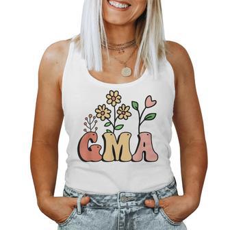 Floral Gma For Grandmother Wildflower Women Tank Top - Thegiftio UK