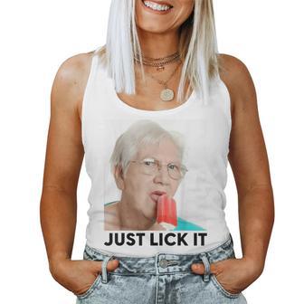 Grandma Just Lick It Grandma Licks Ice Meme Ice Lovers Summer Tank Top Frauen - Geschenkecke