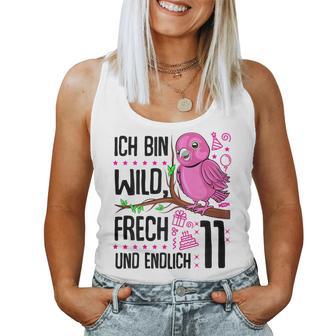 Ich Bin Wild Cheeky Und Endlich 11 Years 11Th Birthday Girl Tank Top Frauen - Geschenkecke