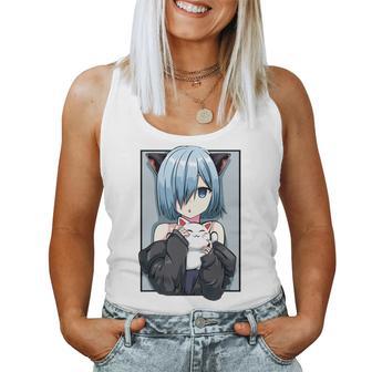 Kawaii Anime Neko Cat Girls Manga Otaku Lovers Pastel Tank Top Frauen - Geschenkecke