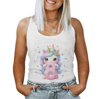 Kinder 8 Geburtstag Mädchen 8 Jahre Einhorn Party Outfit Einhorn Tank Top Frauen - Geschenkecke