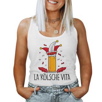 La Kölscheita X Fastelovend Carnival Cologne Beer Costume Tank Top Frauen - Geschenkecke