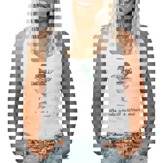 Leprechaun Martini Cocktail St Patrick's Day Womens Women Tank Top | Mazezy