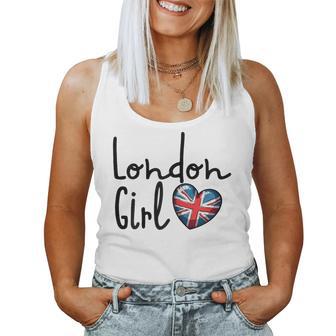 London Girl London Girls British Flag Women's Tank Top Frauen - Geschenkecke