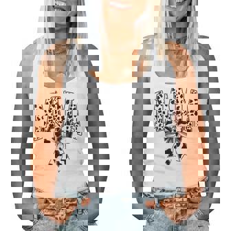 Mama Cow Print Coquette Bow Mother's Day Western Mom Women Women Tank Top | Mazezy