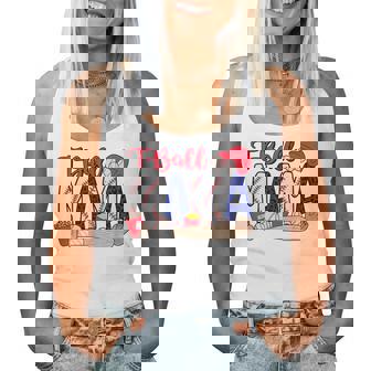 T-Ball Mama Player Groovy Mama Ball Sport Mother's Day Women Tank Top | Mazezy