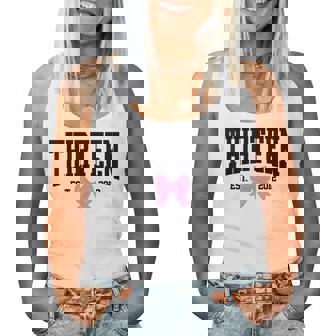 Thirn Est 2012 13-Year-Old 13Th Coquette Birthday Girl Women Tank Top - Thegiftio UK