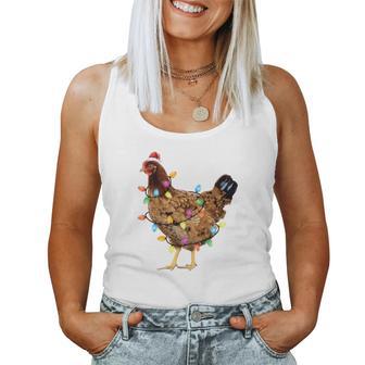 Ugly Christmas Sweater Chicken Christmas Tank Top Frauen - Geschenkecke