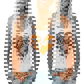 Vintage Tigers Heart Throwback Styles Classic For Women Women Tank Top - Thegiftio UK
