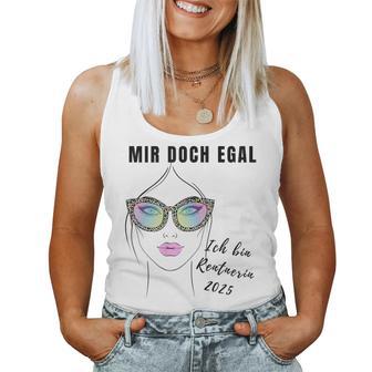 Women's Ich Bin Rentnerin 2025 Tank Top Frauen - Geschenkecke