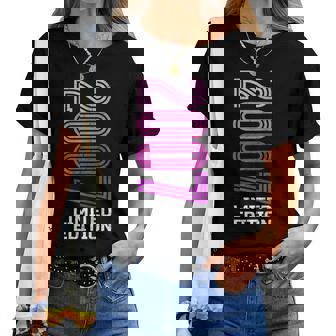 18 Años Chica Chico 2007 Cumpleaños 18 Edition Limitada 2007 Cuello Camiseta de mujer - Regaloses