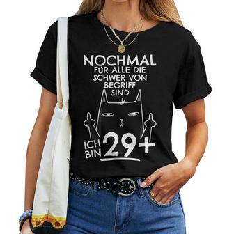 30Th Birthday Woman I'm 29 Middle Finger 30 Years Old T-shirt Frauen - Geschenkecke