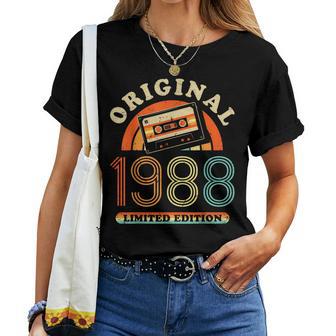 37Th Birthday Original Womenintageintage 1988 T-shirt Frauen - Geschenkecke