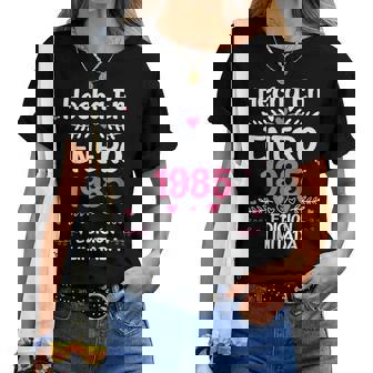 40 Cumpleaños 40 Años Hecha En 1985 Enero Camiseta de mujer - Regaloses