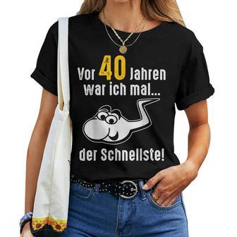 40Th Birthday Man Woman 40 Years 1984 Decorative T-shirt Frauen - Geschenkecke