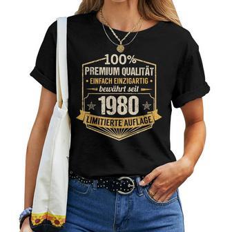 43Th Birthday Man Woman 43 Years 1980 Decorative T-shirt Frauen - Geschenkecke