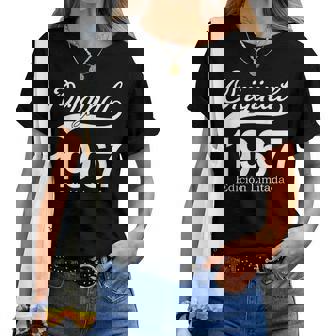 58 Años Cumpleaños Hombre Intage 1967 Original Regalo Camiseta de mujer - Regaloses