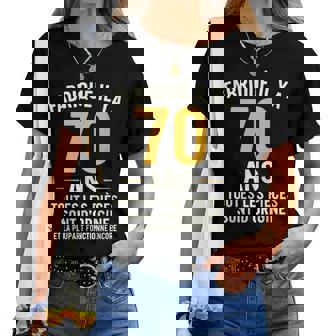 70Ème Anniversaire Homme 70 Ans 1955 Déco Drôle Cadeau T-shirt femme - Cadeauxyz
