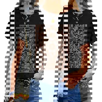 8647 Subtle Anti Trump Anti Maga 86 47 Floral Boho Style Women T-shirt | Mazezy