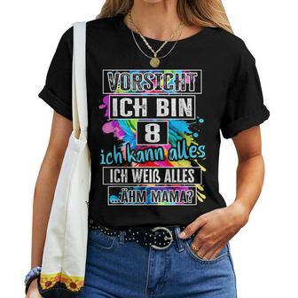 8Th Birthday Girl Boyorsicht Ich Bin 8 Years T-shirt Frauen - Geschenkecke