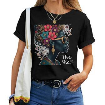 The 92 Percent – The 92 Percent Floral Logo W Black Women Women T-shirt - Thegiftio UK