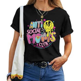 Anti Social Moms Club Mom Life Womens Women T-shirt | Seseable CA