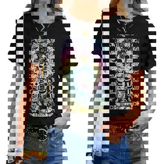 The Aunt Tarot Tie Dye Skeleton Best Aunt Mother's Day Women T-shirt | Mazezy