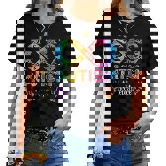Autism Awareness Acceptance Infinity Symbol Women Women T-shirt | Mazezy