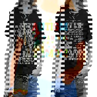 Autism Awareness Autism Doesnt Come With A Manual Autism Mom Women T-shirt | Mazezy