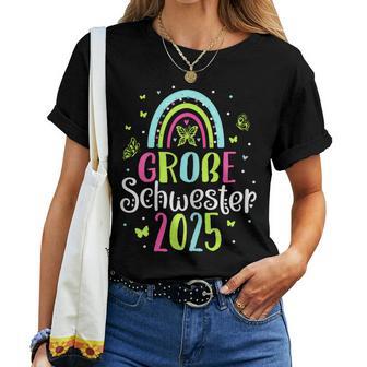 Big Sister 2025 Girls' Rainbow Butterfly T-shirt Frauen - Geschenkecke