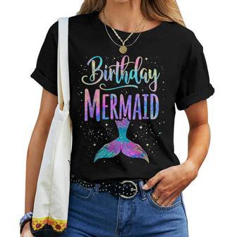 Birthday Mermaid Party Girl Mermaid Women T-shirt - Thegiftio UK