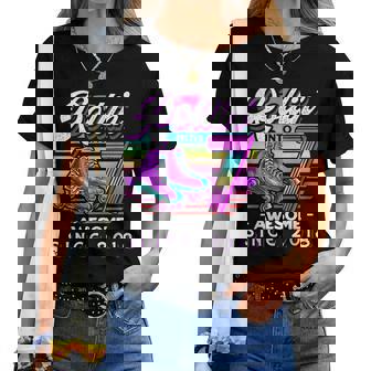 Birthday Roller Skating 7Th Girls Rollin Into 7 Skate Party Women T-shirt - Thegiftio UK