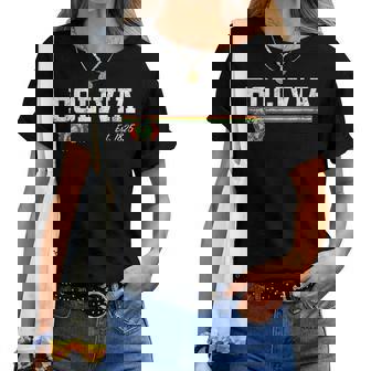 Bolivia Cuello Camiseta de mujer - Regaloses