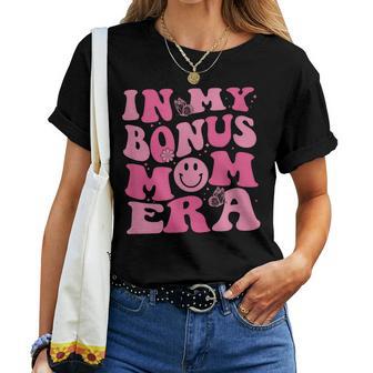 In My Bonus Mom Era Retro Groovy Stepmom Mother's Day Women T-shirt - Thegiftio UK