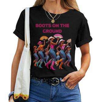 Boots On The Ground Women T-shirt - Thegiftio UK