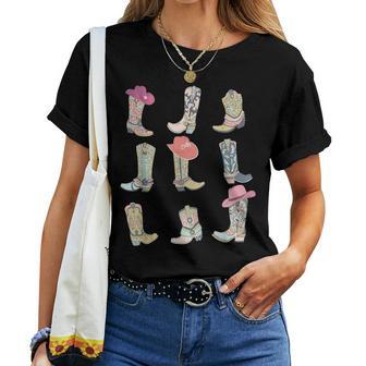 Botas Cowgirl Let's Go Girls Howdy Western Cowgirl Cowboy Camiseta de mujer - Regaloses