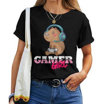 Capybara Gamer Gaming Girls' T-shirt Frauen - Geschenkecke