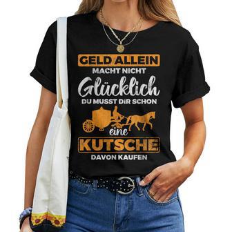 Carriage Make Happy Horse Carriage Coach T-shirt Frauen - Geschenkecke