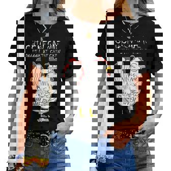 Chicken Game Don`T Look At The Chicken Game Over Farmers Camiseta de mujer - Regaloses