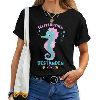 Children's Seahorse Passed Early Swimmer Badge 2025 T-shirt Frauen - Geschenkecke